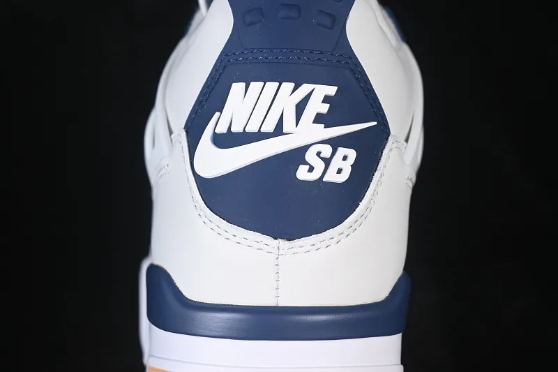All categories Air Jordan Jordan series basketball shoes Air Jordan 4 LJR version Nike SB x Air Jordan 4 "Navy" AJ4 Joe 4 joint white and blue DR5415-100